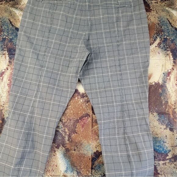 Simply Vera Wang Gray Plaid Skinny Pants, Pull Up, Size 2 XXL Long False Pockets - Picture 13 of 13